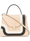 Valextra Contrast Geometric Trim Handbag - Pink