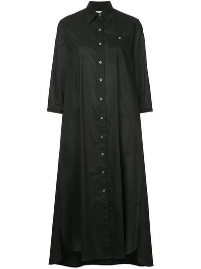 Julia Jentzsch Long Button Front Shirt Dress - Black