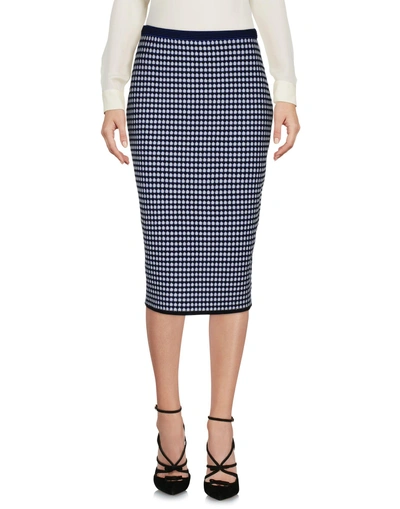 Diane Von Furstenberg Knee Length Skirts In Dark Blue