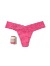 Hanky Panky Supima® Cotton Low Rise Thong In Pink