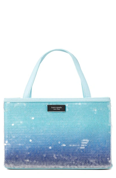 Kate Spade Sam Icon Small Ombre Sequin Tote Bag In Perfect Pool Mult
