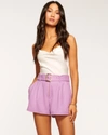 Ramy Brook Gleirys Belted Short In Maui Lilac