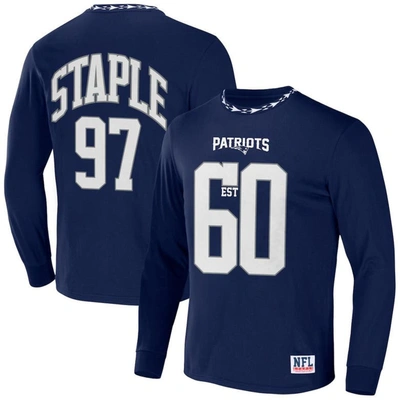 Staple Nfl X  Navy New England Patriots Core Team Long Sleeve T-shirt