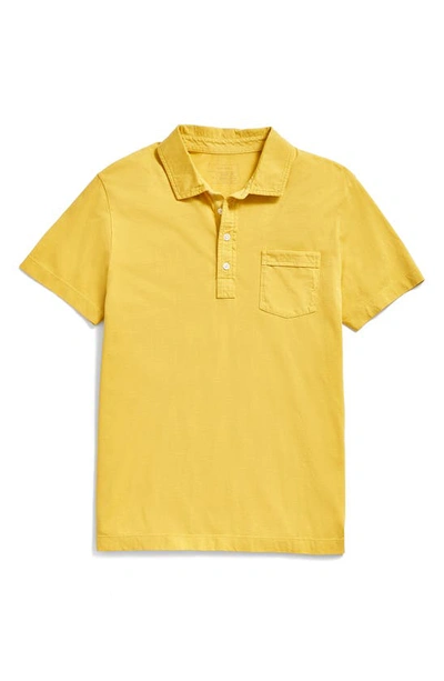 Billy Reid Pensacola Organic Cotton Polo In Chartreuse