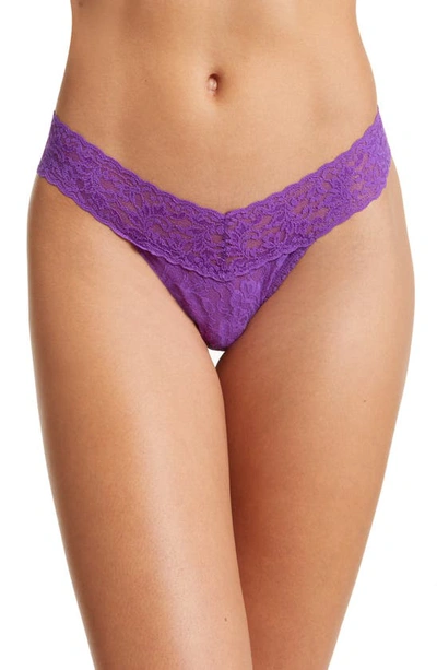 Hanky Panky Low Rise Thong In Twilight Purple