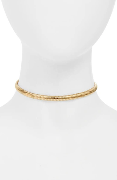 Jennifer Zeuner Beverly Choker Necklace In Gold Vermeil