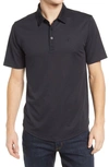Travismathew A Class Cotton Blend Polo In Black