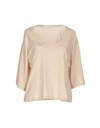 Isabel Benenato T-shirts In Beige