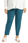 Eileen Fisher Slim Ankle Pants In Pacifica