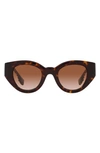 Burberry Briar 47mm Gradient Small Phantos Sunglasses In Dk Havana