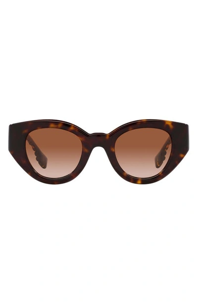 Burberry Briar 47mm Gradient Small Phantos Sunglasses In Dk Havana