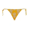 La Doublej Triangle Bikini Bottom In Pineapple_sunflower