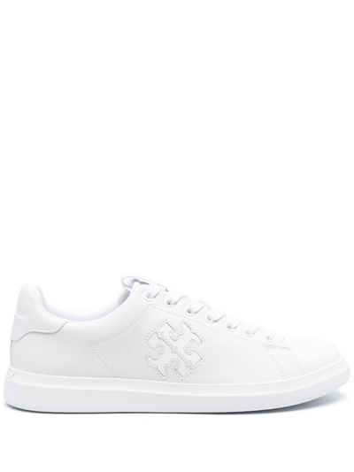 Tory Burch Double T Howell Sneakers In White