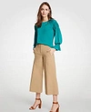 Ann Taylor Pintucked Sleeve Top In Cool Pine