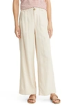 Wit & Wisdom Sky Rise Wide Leg Pants In Soft Linen
