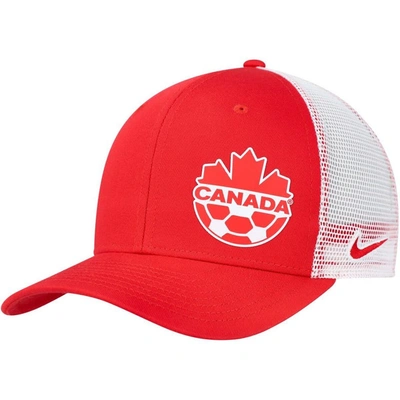 Nike Red Canada Soccer Classic99 Trucker Snapback Hat