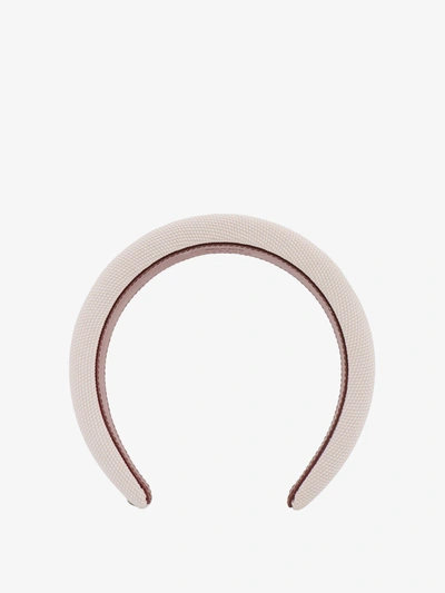 Burberry Hair Band In White