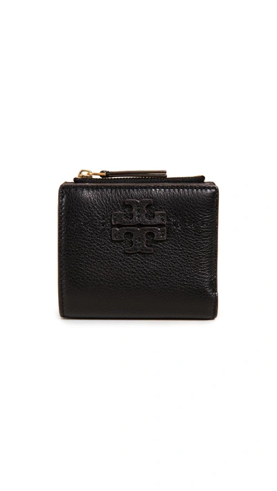 Tory Burch Mcgraw Mini Foldable Wallet In Black