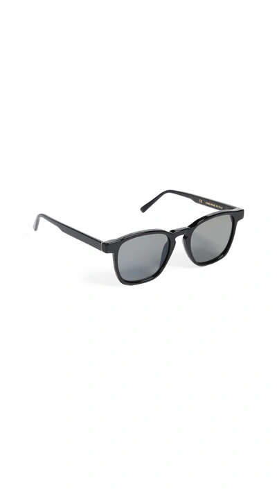 Super Sunglasses Unico Sunglasses In Black/black