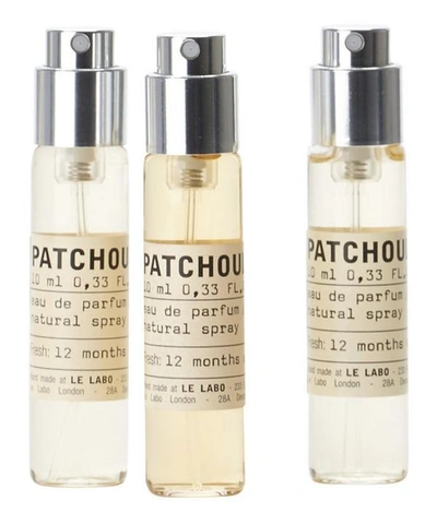 Le Labo Patchouli 24 Eau De Parfum Travel Tube Refills 3 X 10ml
