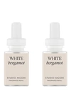 Pura X Studio Mcgee White Bergamot 2-pack Diffuser Fragrance Refills In Beige