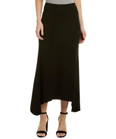 James Perse High Waist Midi Skirt In Black