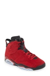 Jordan Air  6 Retro High Top Sneaker In Red