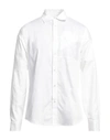Bikkembergs Man Shirt White Size 16 Cotton, Elastane, Polyester