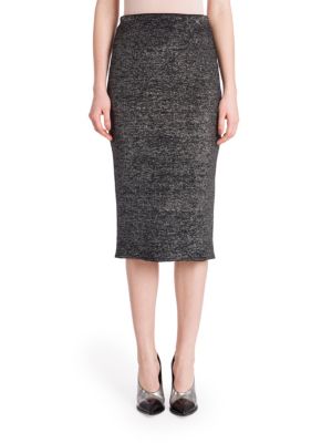 Jil Sander Wool Blend Pencil Skirt In Black | ModeSens