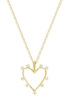 Ron Hami 14k Yellow Gold Diamond Open Heart Pendant Necklace In Gold/ Diamond