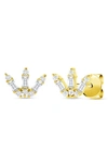 Ron Hami 14k Yellow Gold Baguette Diamond Stud Earrings In Gold/ Diamond