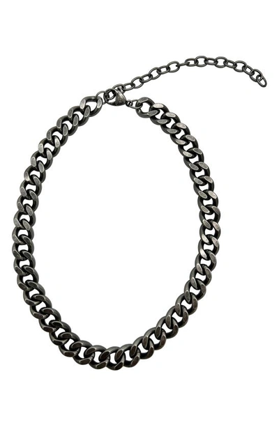 Adornia Water Resistant Curb Chain Necklace In Silver