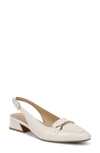 Naturalizer Lindsey Slingback Sandal In Satin Pearl Patent Leather