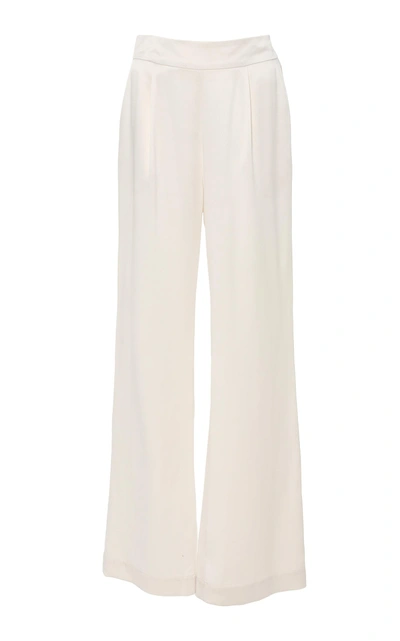 La Collection Gabrielle Silk Pant In White