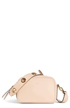 Fendi Logo Leather Camera Bag In Pink