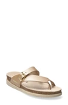 Mephisto Helen Toe Loop Sandal In Platinum Perla