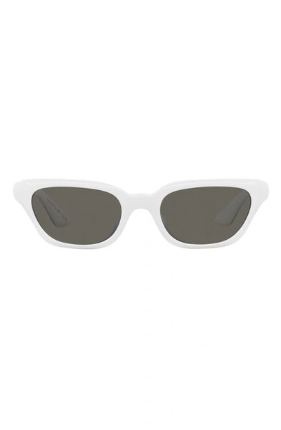 Oliver Peoples X Khaite 1983c 52mm Irregular Sunglasses In Natural White