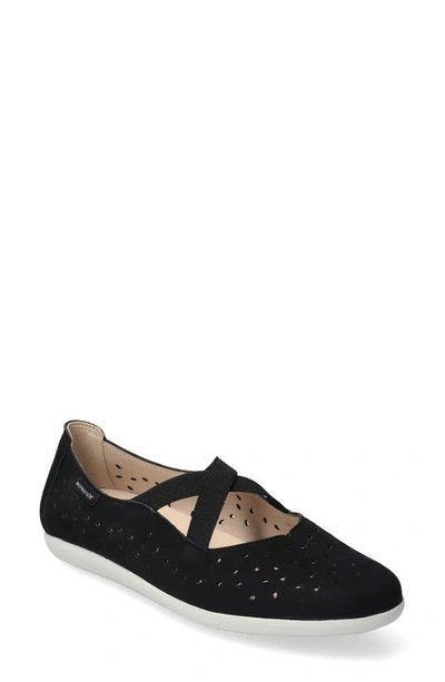 Mephisto Karla Perforated Slip-on Shoe In Black