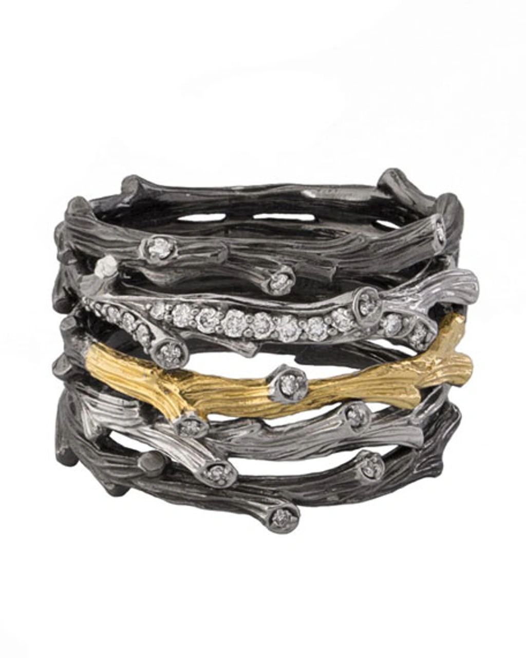Michael Aram Enchanted Forest Multi-row Ring W/ Diamonds | ModeSens