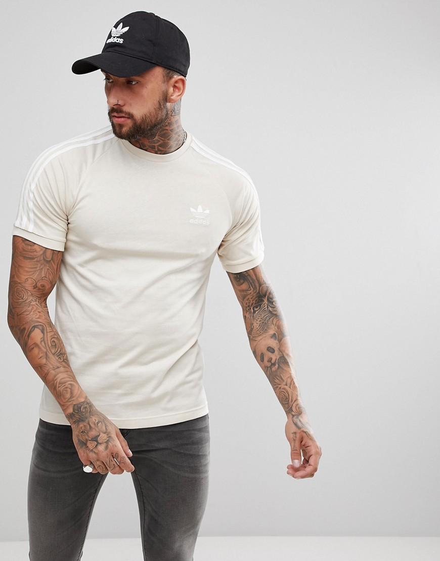 adidas originals beige t shirt