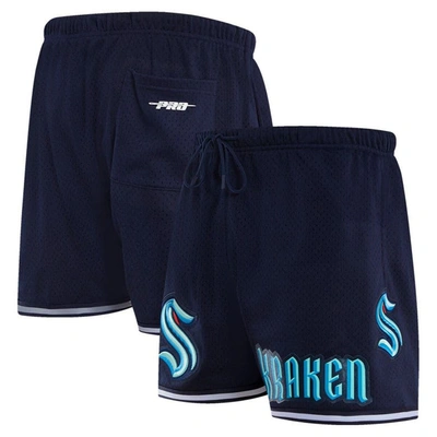 Pro Standard Navy Seattle Kraken Classic Mesh Shorts