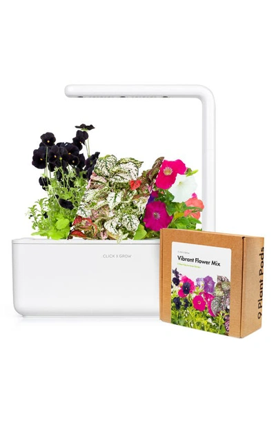 Click & Grow Smart Garden 3 Small Vibrant Flower Kit In White