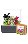 Click & Grow Smart Garden 3 Small Vibrant Flower Kit In Grey