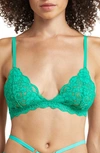 We Are Hah Hah Chi Soft Cup Bra In Emerald