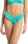 We Are Hah Fly Girl Lace Tanga In Teal