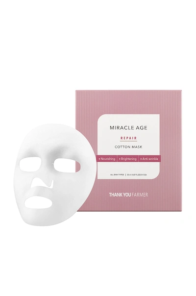 Thank You Farmer Miracle Age Repair Cotton Mask In N,a