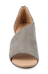 Journee Collection Journee Aretha D'orsay Wedge Sandal In Grey