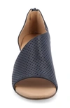 Journee Collection Journee Aretha D'orsay Wedge Sandal In Blue