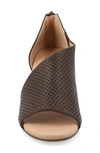 Journee Collection Journee Aretha D'orsay Wedge Sandal In Brown