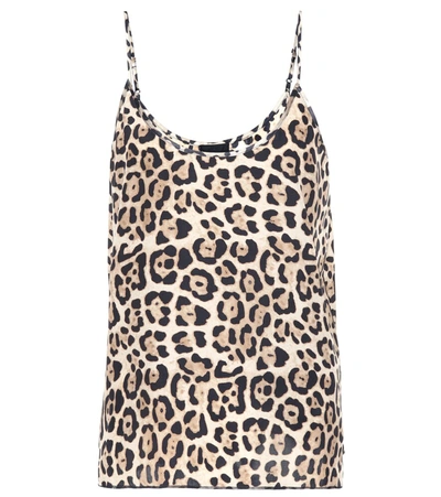 Atm Anthony Thomas Melillo Leopard Print Silk Camisole